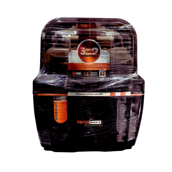 Aquaxswift ro+uv+tds+copper+zink+alkline black