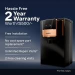 Aquaguard Ritz Pro RO+UV+Copper Water Purifier I Stainless Steel Tank | 2 year filter life | SMART Purifier | TDS Display | Filter Life & Water In take Tracker | With Mega Sediment filter