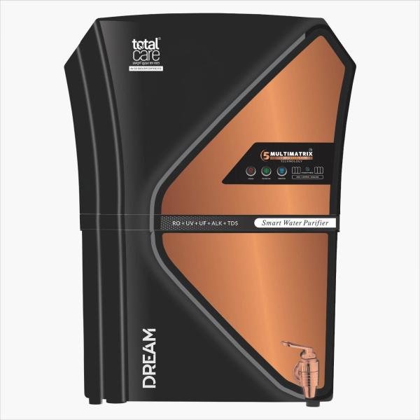 Total care RO System Dream Black (Domestic Purpose) RO + Alkaline + TDS Controller Wallmounted