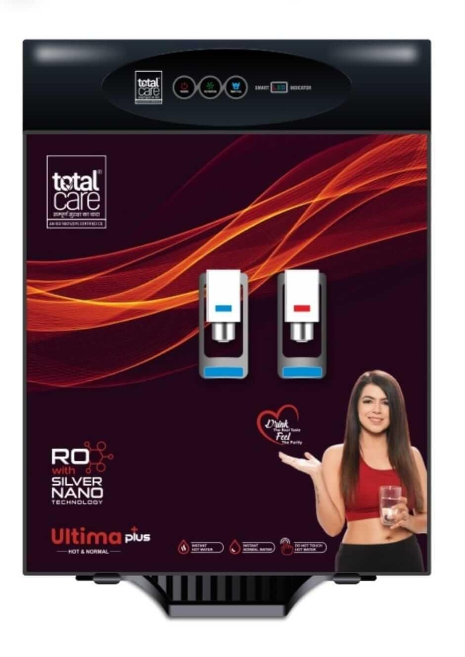 TOTAL CARE RO System Ultima Plus For Home (Domestic Purpose)RO + Silver Nano + TDS Controller Wallmounted/Table Top Domestic RO System