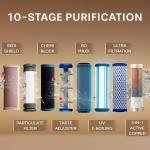 Aquaguard Glory WS RO+UV+UF+5YF Service Water Purifier | 5 Year Free Service Plan | 6.2 Liter l10 Stage Purification | India's No.1 Purifier* | Suitable for all water sources