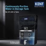 KENT Elegant-B RO Water Purifier| 4 Years Free Service* | RO+UF+TDS Control+UV LED In-Tank | 8L | 20LP/Hr | Ideal For Borewell/Tanker/Municipal Water