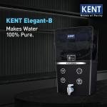 KENT Elegant-B RO Water Purifier| 4 Years Free Service* | RO+UF+TDS Control+UV LED In-Tank | 8L | 20LP/Hr | Ideal For Borewell/Tanker/Municipal Water