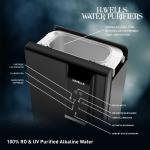 Havells Gracia FAB Alkaline Water Purifier (Black), RO+UV+Alkaline, Hot, Warm & Ambient Water, Copper+Zinc+Minerals, 9 Stage Purification, 6.5L SS Tank