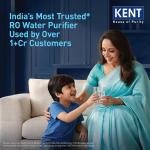 KENT Elegant-B RO Water Purifier| 4 Years Free Service* | RO+UF+TDS Control+UV LED In-Tank | 8L | 20LP/Hr | Ideal For Borewell/Tanker/Municipal Water
