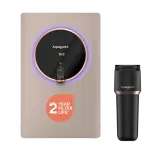 Aquaguard Aspire Lumino Beige 2X RO+UV Active Copper Alkaline Stainless Steel WQI Water Purifier | 2 Year Filter Life | With Mega Sediment Filter