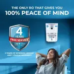 KENT Grand Star RO Water Purifier | 4 Years Free Service | Multiple Purification Process | RO + UV + UF + TDS Control + UV LED Tank | 9L Tank | 20 LP