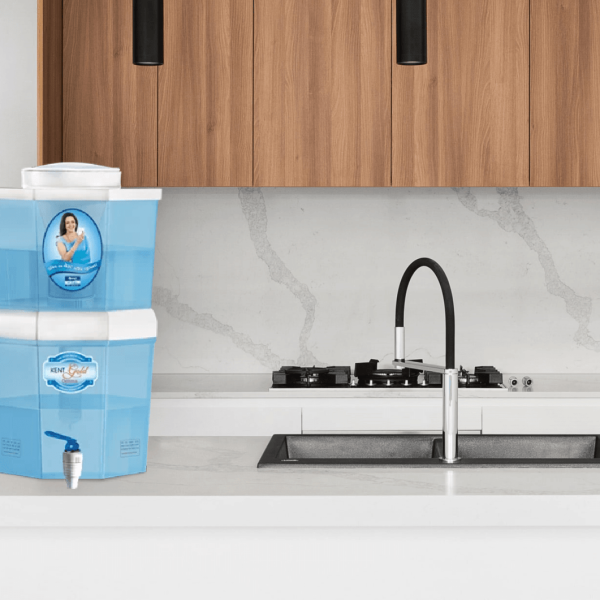 KENT GOLD (11014) 20 L Gravity Based + UF Water Purifier (White & Blue)