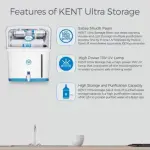KENT ULTRA STORAGE 8 L UV + UF Water Purifier (Blue)