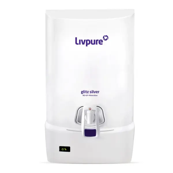 livpure ro uf Glitz Silver Water Purifier