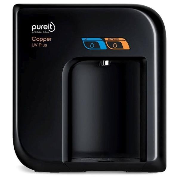 Hindustan Unilever Pureit WCUV500, Copper UV Plus Water Purifier,Advanced 4 Stage Purification, Mineral Essence Technology, Black