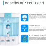 KENT PEARL ZWW MINERAL RO-11098 RO+UV+UF+TDS CONTROLLER (BLUE&WHITE) 20 LTR /HR 8 L RO + UV + UF + TDS Water Purifier (BLUE AND WHITE)